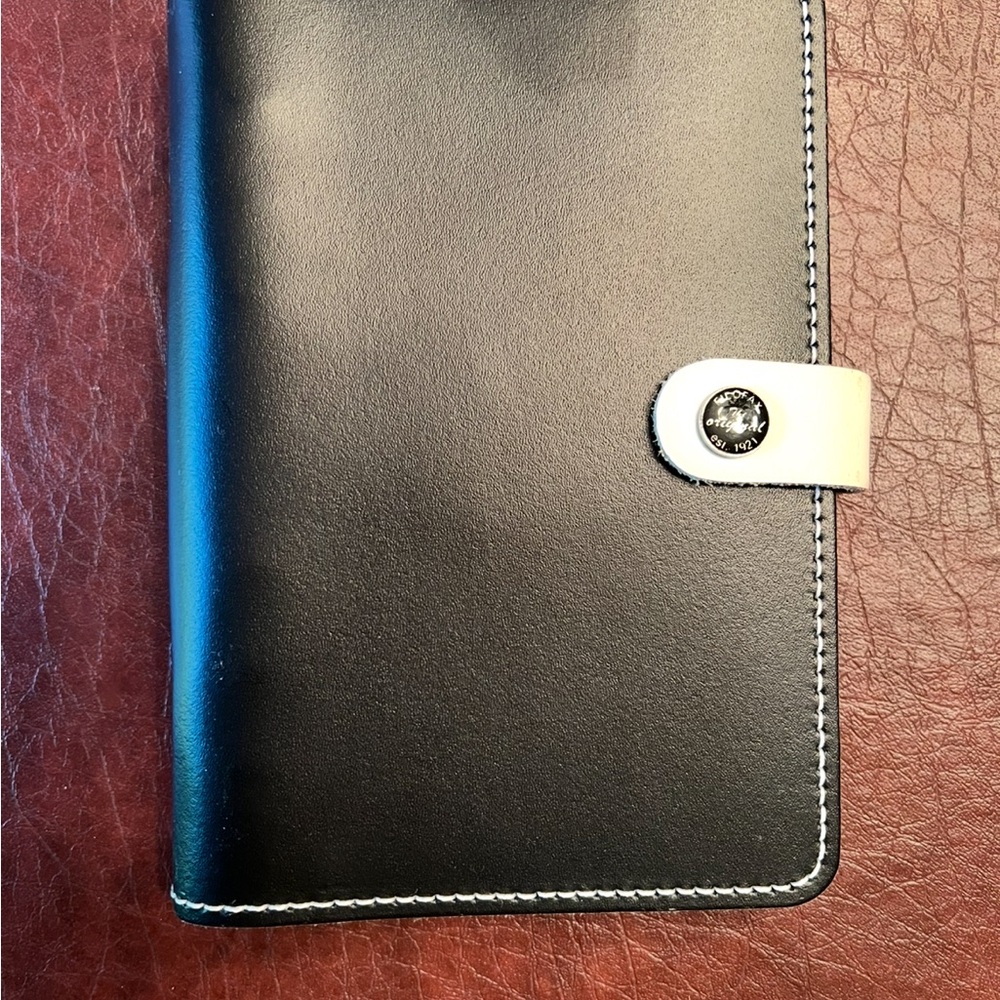 filoFAX Black Leather Organizer